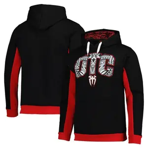 Roman Reigns OTC Chenille Hoodie, Black WWE Wrestling Sweatshirt, Unisex Streetwear Pullover, Gift for Him and Her