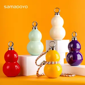 SAMADOYO GourdSip 520ml – 316L Stainless Steel Insulated Bottle with Crossbody Strap