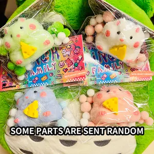 Cute Chicken Design Cheese Squeeze Toy, Soft Squeeze Toy, Stress Relief Squishy, Desktop Decoration for Home Office, Gift for Teenager & Worker, Kawaii Squishies, Mochi Squishy