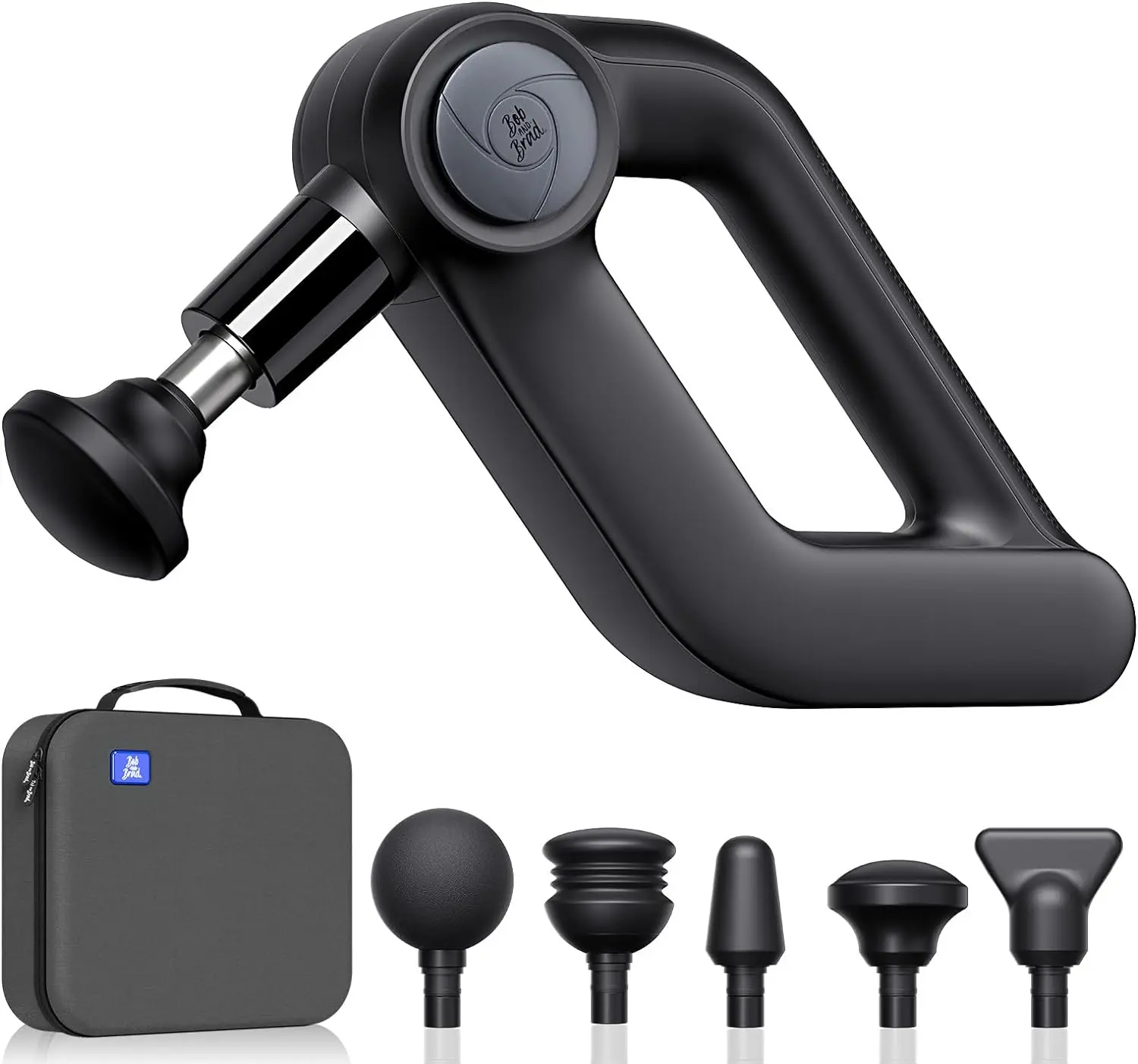 BOB AND BRAD D5 Pro Massage Machine, Powerful Percussion Massage Machine Deep Tissue with Enhanced Power for Athletes Home Gym, Handheld Muscle Massager Machine for Pain Relief & Muscle Therapy Comfort