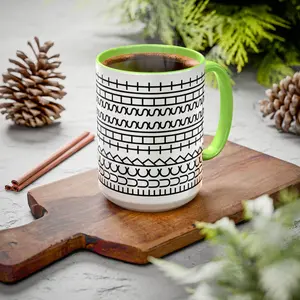 Hidden Message Mug, Sarcastic Coffee Mug, Minimal Pattern Surprise, Fuck this shit