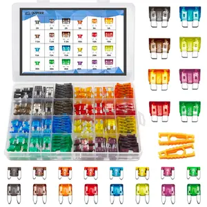 282 Pieces Car Fuses Assortment Kit-Blade Fuses Automotive - Standard & Mini & Low Profile Mini Size (2A/5A/7.5A/10A/15A/ 20A/30A/40AMP/ATC/ATO) Replacement Fuses For Marine For Auto For RV For Boat For Truck