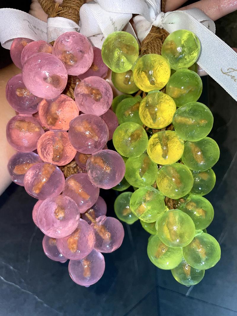 【Black Friday】 Vireo Proro Grape Soap on a Rope – Handmade DIY Decorative Grape Soap, Natural and Gentle, Moisturizing and Cleansing, Long-Lasting Fresh Scent, Perfect for Home Décor and Bathroom, Aesthetic & Creative Christmas Gift Choice