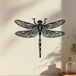 1pc Elegant Dragonfly Metal Wall Art, Elegant Dragonfly Statue Mural, Perfect for Living Room, Garden, Zoo Corner Decor, Christmas Decor, Ideal Gift for Nature Lovers weird home decor