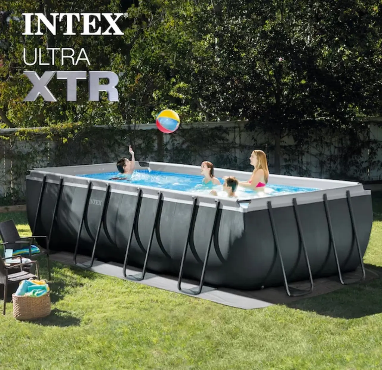 INTEX Ultra XTR Deluxe Above Ground Pool Set (18’ x 9’ x 52”)