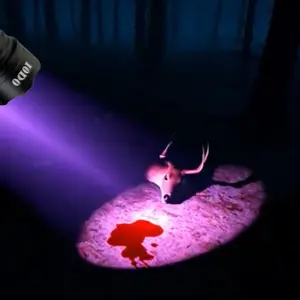 Blood Tracking Light for Hunting Deer with Special Filter Make The Blood Trail Highlighted Easy to Wounded Prey Essential Tool for Hunter Gifts (Blood Tracking Flashlight for Hunting)Powerful Rechargeable Christmas Gifts For Men/Husbands/Fathers/Brothers