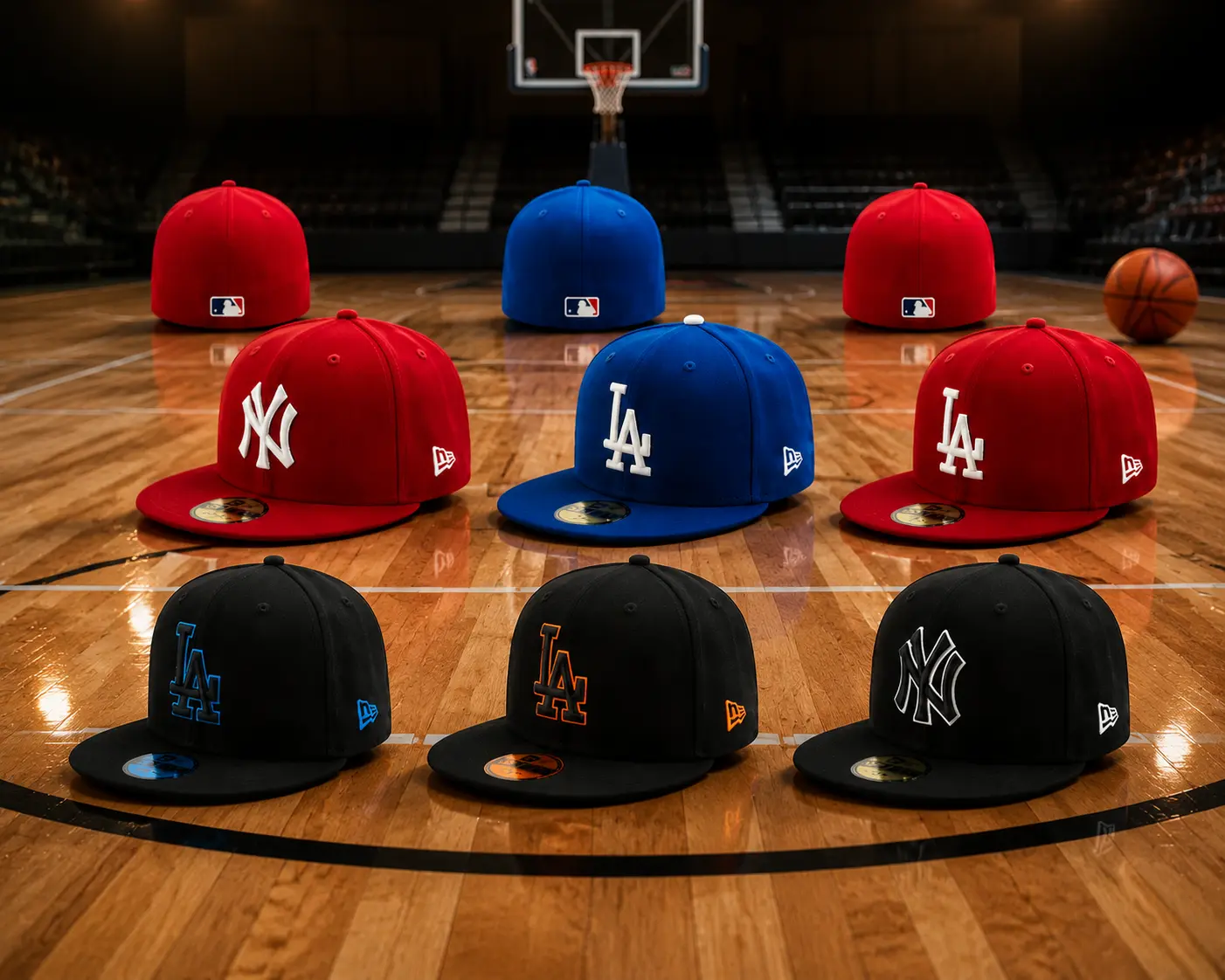 New Era MLB 59FIFTY Snapback Cap - NY Yankees/LA Dodgers Anniversary Patch, Unisex Classic Sport Streetwear, Adjustable Collectible Sports Headwear