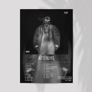 Aftërlyfe Yeat Album Poster, Album Print, Walldecor, Room decor, Yeat Poster