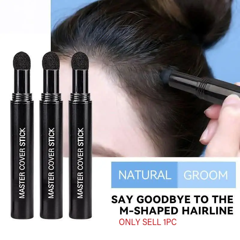 Multifunctional Hairline Eyebrow Powder Concealer Pen, Hair Coverage, Root Touch Up, 6 Colors, Waterproof, Long-Lasting, Natural Look, Easy to Use, No Clumping