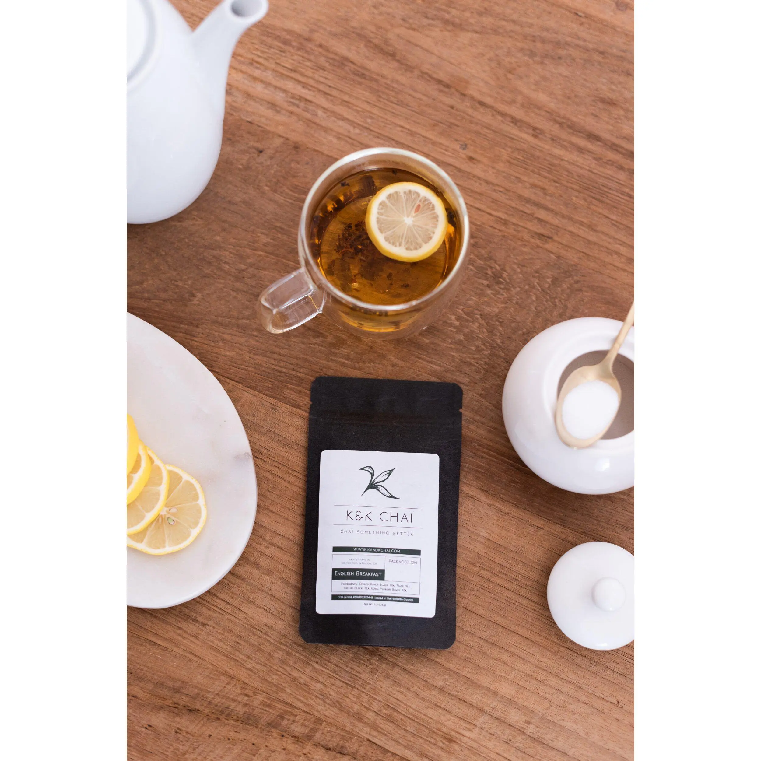 KandK Chai English Breakfast Loose Leaf Tea, Blend of Nilgiri, Ceylon and Yunnan Black Teas with High Caffeine, No Sugar tea lover
