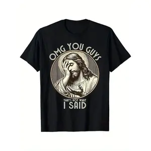 Summer T Shirts OMG You Guys I Never Said That Shirt Funny Sarcastic Quote T-Shirt% Cotton Summer Men Clothes Funny Shirts Men Shirts For Men Graphic Tees Graphic Tee Good Graphic Tees Clothes Graphic tees Merch for men Streetwear Summer outfits