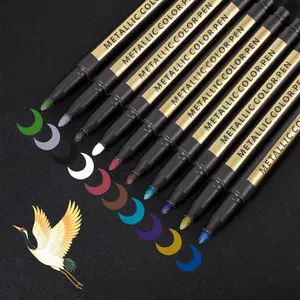 Acrylic paint marker, flash pen, paint pen, flash gel pen acrylic acid, acrylic paint pen, fine flash, flash paint, handicrafts, flash fluorescent pen, card printing supplies, flash paint pen