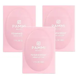 PAMMI Hydrating Rose Water Hand Lotion 3 Pack - Rose water Lotion