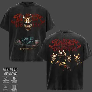 [COLLECTION] Slaughter To Prevail T-Shirt, Alex Terrible Grizzly T-Shirt, Unisex Oversize Heavyweight Cotton Metal Band Tee, Gift for Metal Music Lovers, Gothic Aesthetic Streetwear Top 2QO