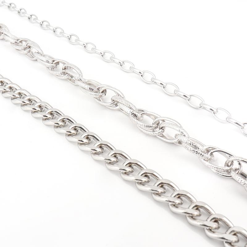 PINKPIN Wallet Chain Pants Chain Hip Hop Punk Jeans Chain Key Chain Goth Accessories for Women Men Silver