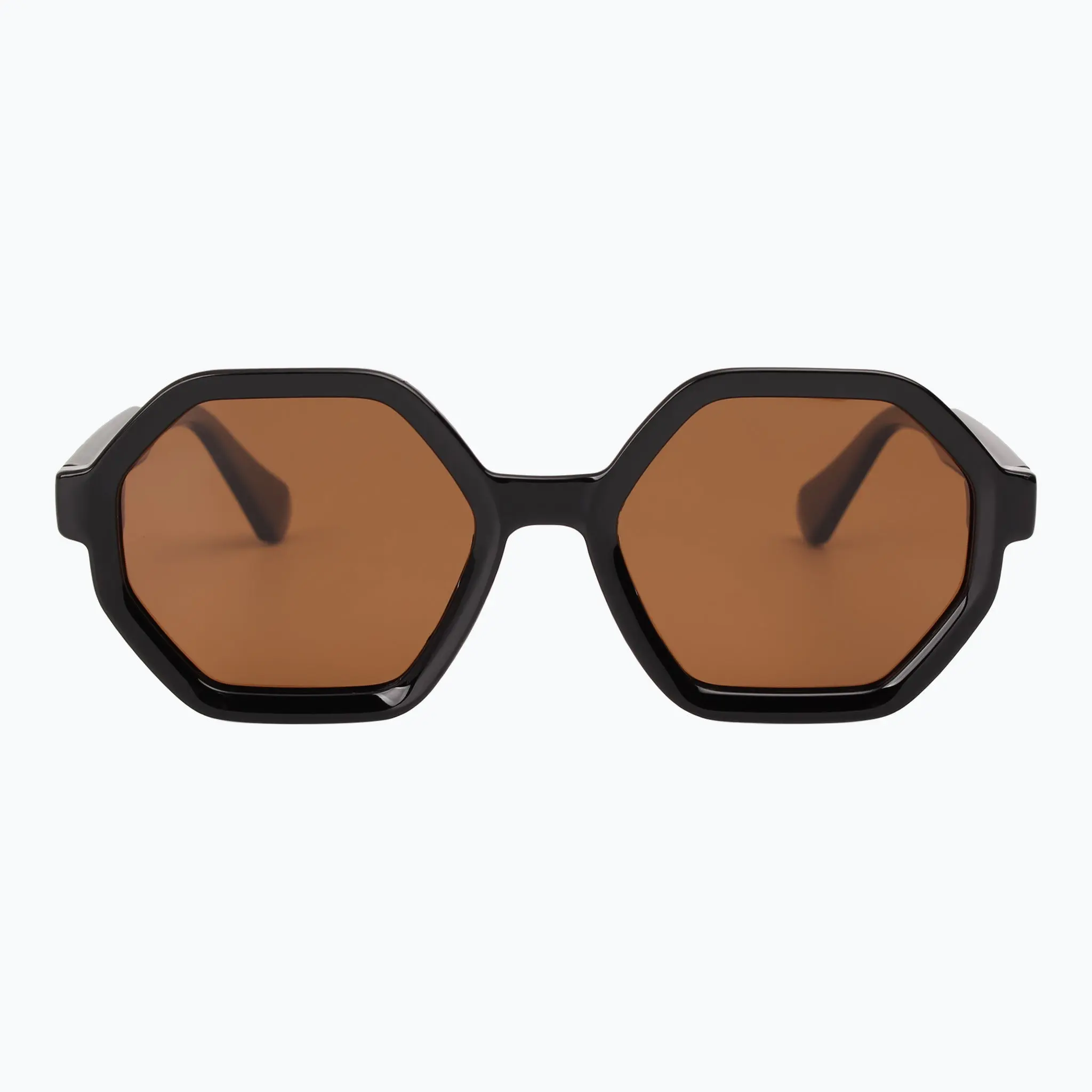 Unisex Hexagonal Sunglasses, Ultra-Lightweight Vintage Statement Frame Glasses with Polarized Lenses for Oval Faces - Stylish Accessories for Vintage Streetwear, Geometric, Everyday Wear, Angular Cut, Uv Protection, Concert Venues, Uv Lenses, Heart, Stree