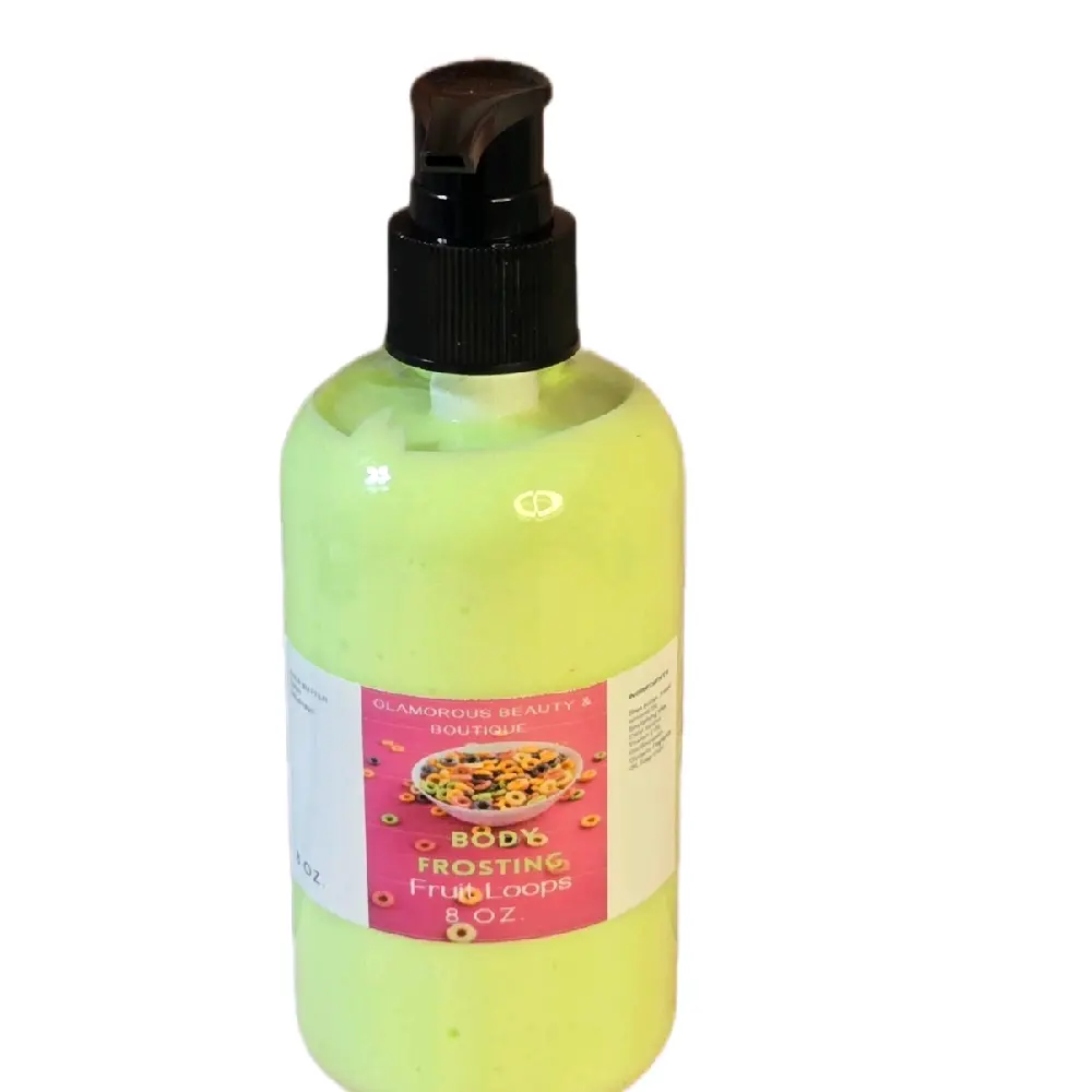 Full Body Lotion Fruit Loops Whipped Shea Butter Moisturizer. Handmade Shea Butter Body Frosting. All Natural Hand and Body Lotion 8 oz daily moisturizer lotions