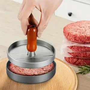 1pc Burger Press Non-Stick Hamburger Press Patty Maker Mold | Meat Beef Cheese Veggie Burger Maker For Grill Griddle BBQ Barbecue Paper Silicone with