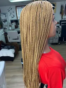 Golden Diva light weight hand braided wig