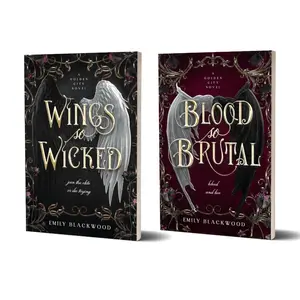 Wings So Wicked and Blood So Brutal: Golden City Duet (Romantasy with Fae and Vampires) Signed Paperback Bundle by Emily Blackwood