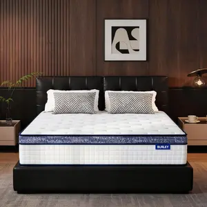 Full Size Memory Foam Mattress,Thick Luxury Comfort Layer, Breathable & Soft on Skin 8/10/12/14 Inch Innerspring Multilayer Hybrid Full Mattresses - Ergonomic Design with Memory Foam and Pocket Spring Mattress Full Size, Ideal for Bedroom & Home Use
