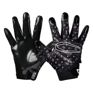CUTTERS Black/White Lux Rev Pro 6.0 Limited-Edition Football Receiver Gloves with Air C-TACK Grip & All-Weather Performance