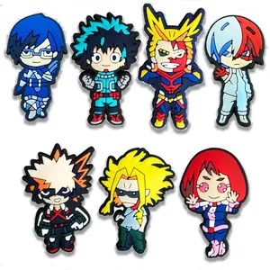 Japanese Popular Cartoon Croc Shoe Charms for Kids Boys Girls Women Men PVC Wristband Sandals Clog Accessories Party Favor with Dragon and Character Designs