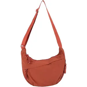 Nylon Crossbody Bags for Women, Crescent Bag Luna Bag Casual Hobo Crossbody Purse Dumpling Bags Moon  Purse