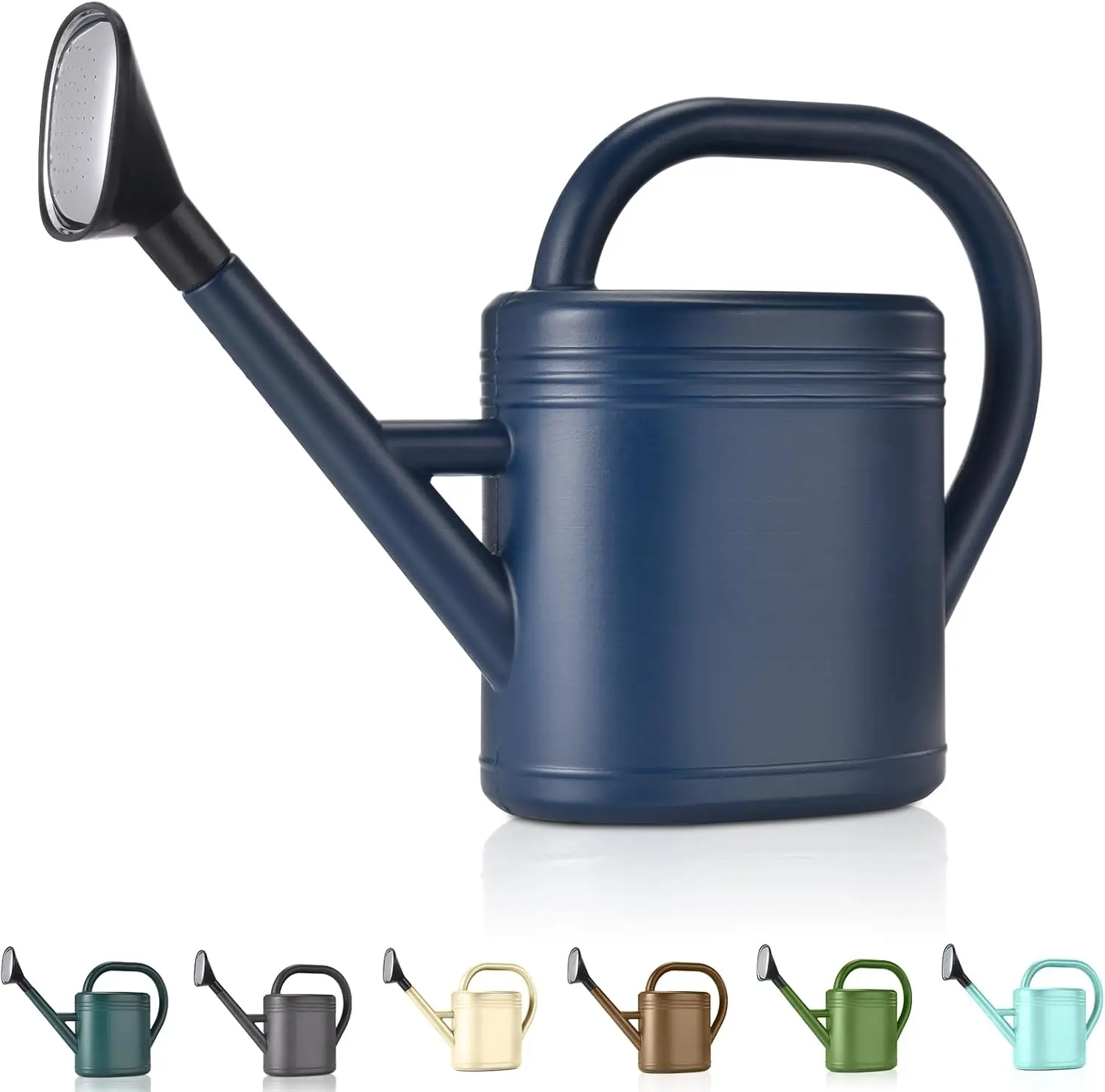 Watering Can 1 Gallon for Indoor , Garden, Outdoor  House Flower, Gallon Large Long Spout with Sprinkler  (Blue)