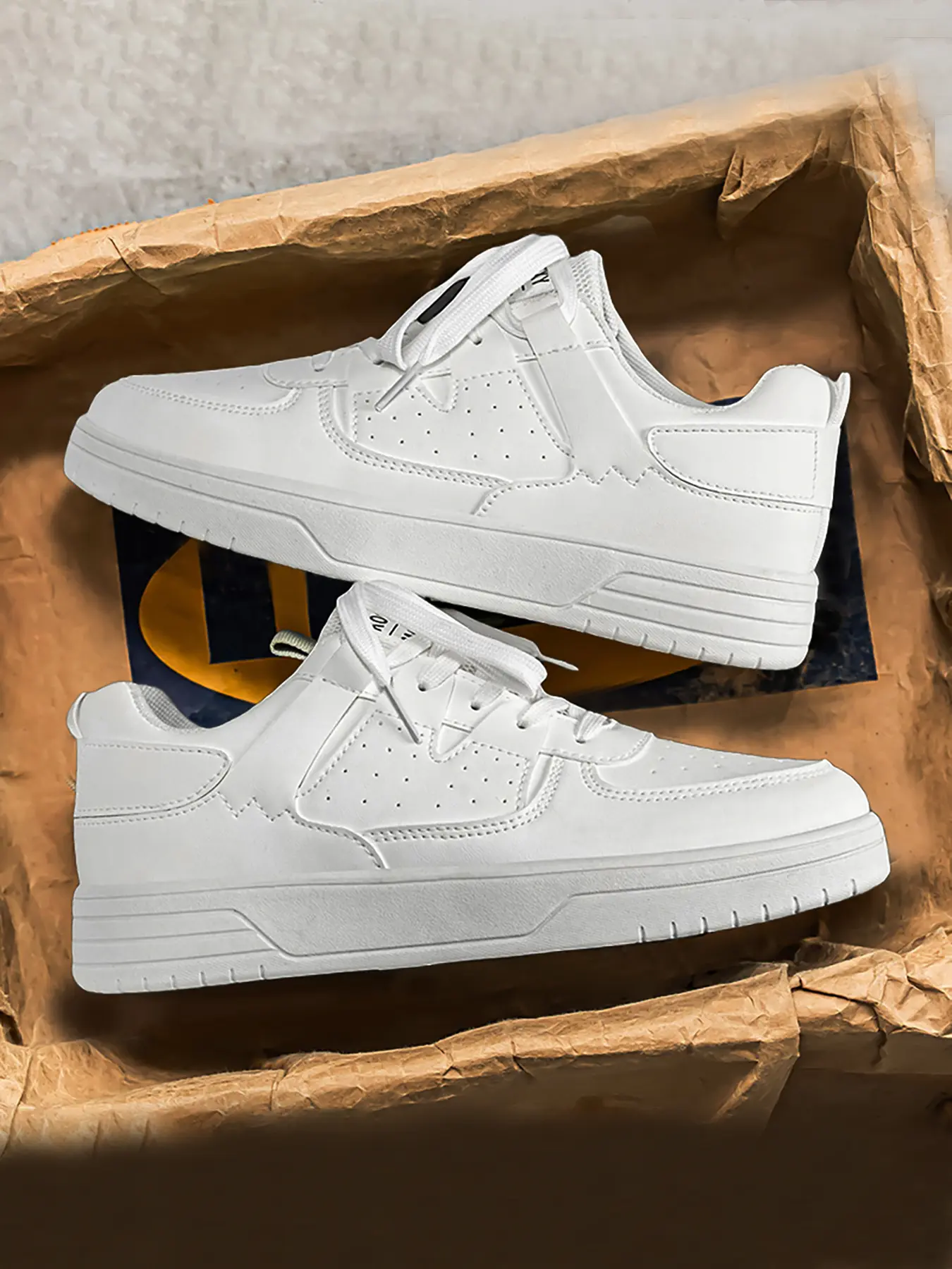Pure Color Men's Sneakers, Casual Fashion Footwear, Walking Shoes, Low Top Sneaker, Low Top Trainers, Comfortable All-Day Wear, Ideal for Daily Use, Stylish and Versatile Design, Sneakers For Spring, All Seasons Sneakers