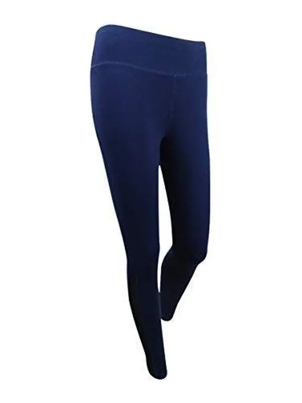 DKNY Sport Women's Mesh-Inset Athletic Leggings (S, Mediterranean Blue)