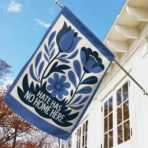 Hate Has No Home Here Garden Flag, Resist Subtle Anti Floral House Flag Retro Liberal Subtle Democrat Flag, FDT Minimalist Decor G5M506 8