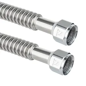 3/4" FIP x 3/4" FIP x 18" SS Corrugated Hose