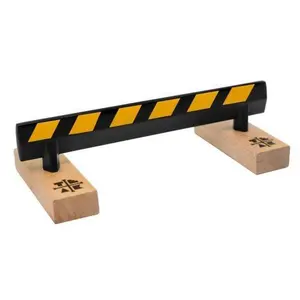 Straight Rail - Black Guardrail Edition with Reflective Tape