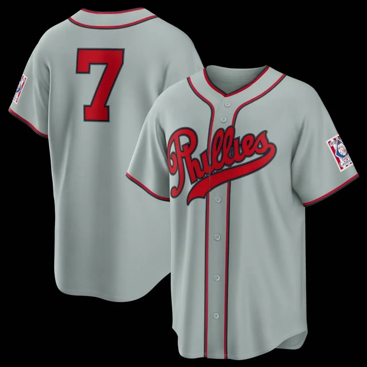 Unisex Baseball Player Turner 7 Philadelphia Team Stadium Jersey 2026 Field of Dreams Stadium Jersey - Gray