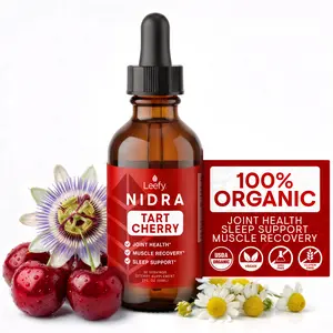 Tart Cherry Nidra 2oz | Leefy Organics | Natural Joint Muscle Recovery Sleep Support, Anti-Inflammatory Uric Acid, Non-GMO Gluten-Free Vegan Supplement
