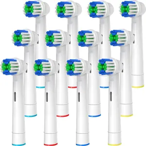Replacement Toothbrush Heads Compatible For Oral B Braun, 12 Pcs Professional Electric Toothbrush Brush Heads Compatible with Oral B Replacement Heads Refill 7000/Pro 1000/9600/500/3000