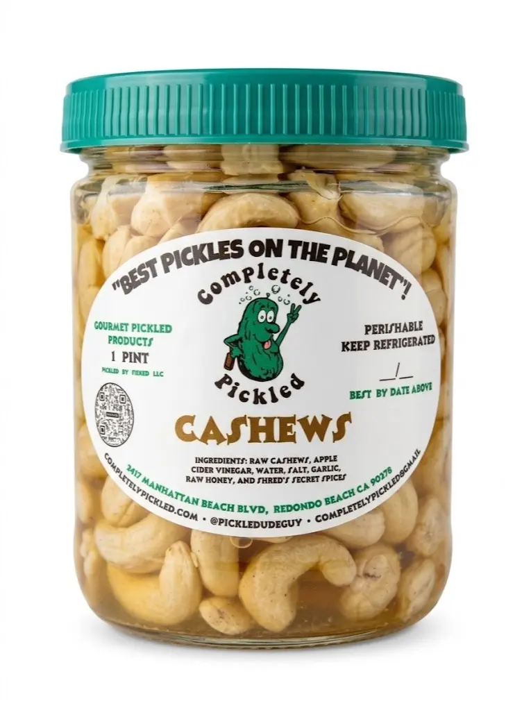 COMPLETELY PICKLED Cashews – Raw Cashews with Apple Cider Vinegar, Raw Honey, Sea Salt & Secret Spices