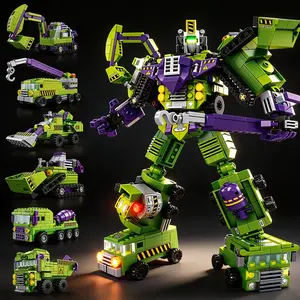 862pcs Hercules Building Blocks Toy, Transformable Puzzle Set, Ideal Gift for Kids, Educational and Fun Playset for Children