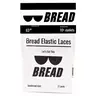 Bread Xtra Stretch Elastic Shoelaces, Thick No-Tie Laces for Sneakers, Cloud White Classic