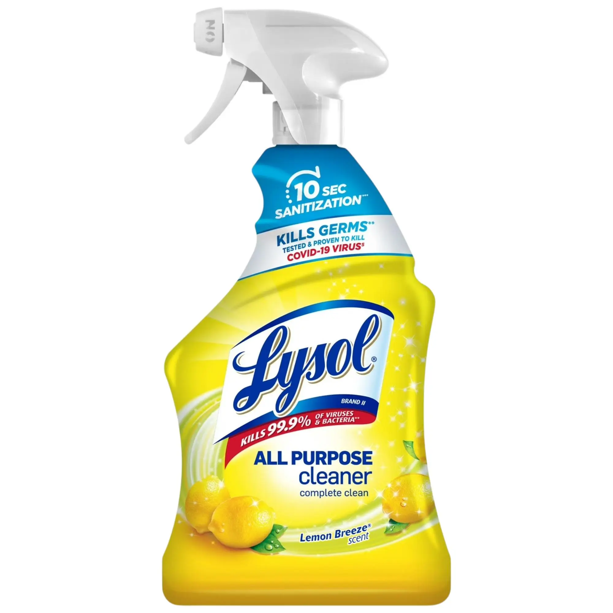 Lysol All Purpose Cleaner Sanitizing and Disinfecting Spray Lemon Breeze Scent, 32 oz, Bottle
