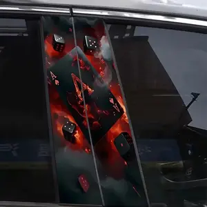Car Dice Pattern Sticker, Waterproof Car Decal, Sticker For Cars, Car Body Decoration Sticker, Universal Car Exterior Accessories for Car Body Decoration