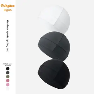 Breathable Soft Stretch Hair Wrap Cap - Sun Defender Hats, Windproof, Sweat-Absorbent, Quick-Dry Helmet Liner for Sleep, Cycling