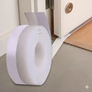 Self-Adhesive Weather Stripping for Doors and Windows, Soundproof Sealant, Noise Reduction Thermal Insulation, Dust Proof, Waterproof, Gap Sealer for Home Use.