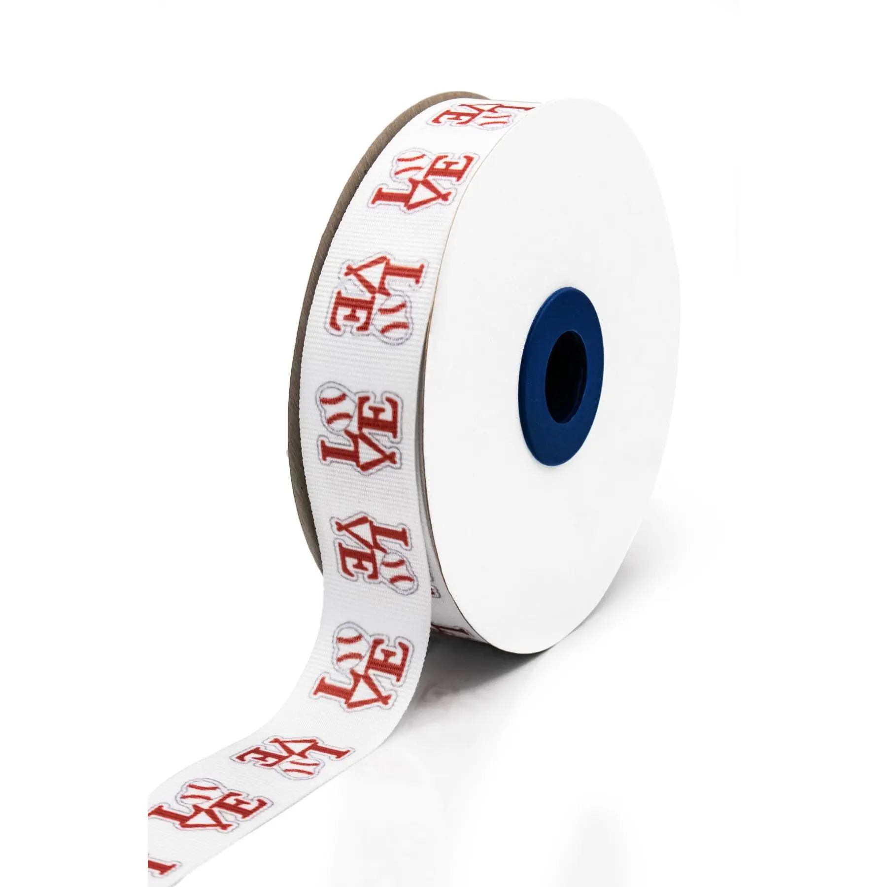 Baseball Grosgrain Ribbon – 1" Wide, 25 Yards – Sports-Themed Printed Ribbon Made in Colombia