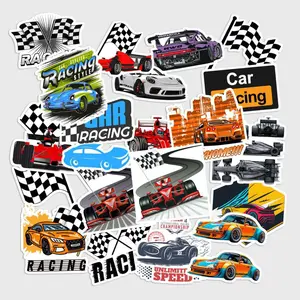 Sticker Pack 20 pcs Racing Sport Car Vinyl Stickers, Speed Motorsport Waterproof Decals