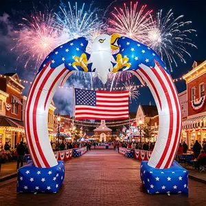 8FtTikTokExclusive4thOfJulyInflatableArchwayFlyingBaldEagleHangingUSFlagStarsStripesBuilt-inLEDPlug-inBlowerIP44Waterproof2.8KGUltraLightFoldablePortableReusableQuickSetupBlockPartySchoolEventBackyardPartyParadeEntrancePatrioticOutdoorDecor tiktokshopspri