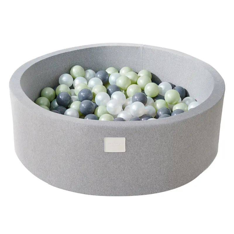 Fortella Foam Ball Pit w/ 200 Balls Included 2.75 in, Round Ball Pit for Toddlers Kids Babies Children