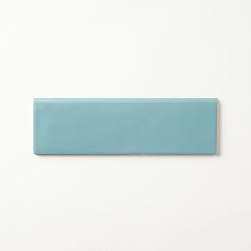 San Fran Volga Blue 3x10 Bullnose Ceramic Tile Matte