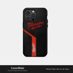 MilwaukeeCase for iPhone 16 15 14 Pro Max 13 12 11 XR XS E Plus Shockproof Drop Protection Durable PC Smartphone Cover Silicone Protective